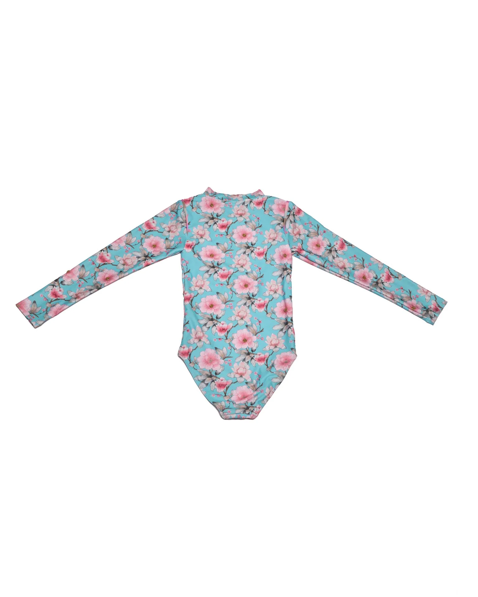 Long Sleeve Zip One Piece Swimsuit - Image 3