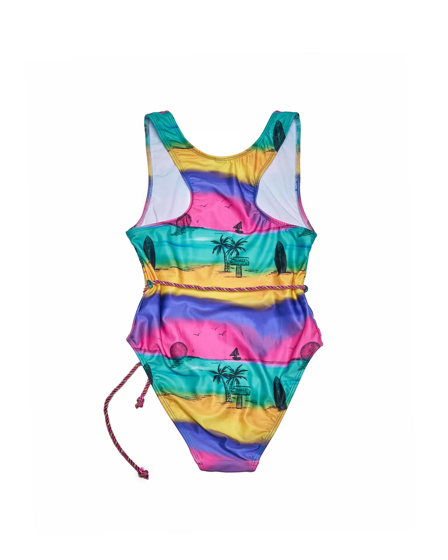 T-Back Belted One Piece (Camp Cove Print) - Image 3