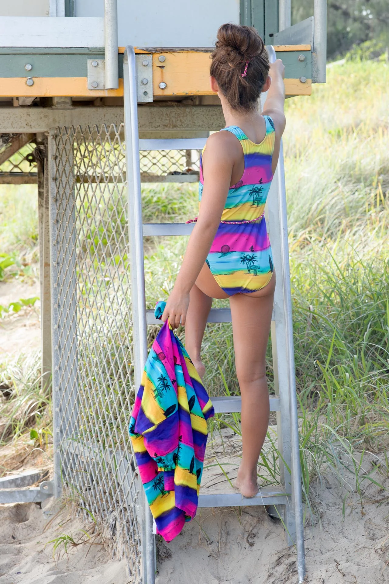 T-Back Belted One Piece (Camp Cove Print) - Image 6