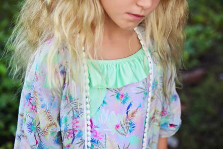 Tropical Bird Pink Kimono - Image 3