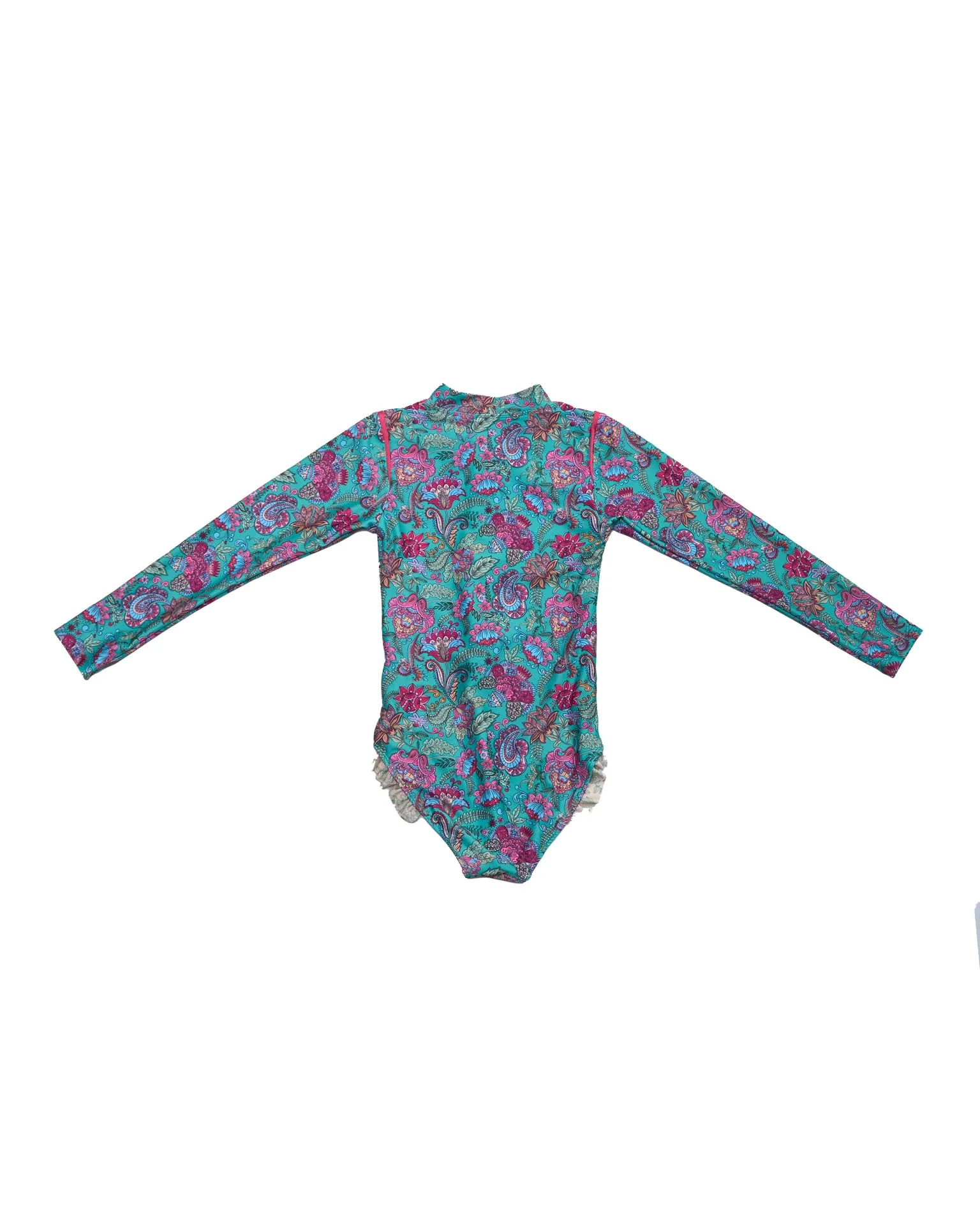 Long Sleeve Zip One Piece Swimsuit - Image 3