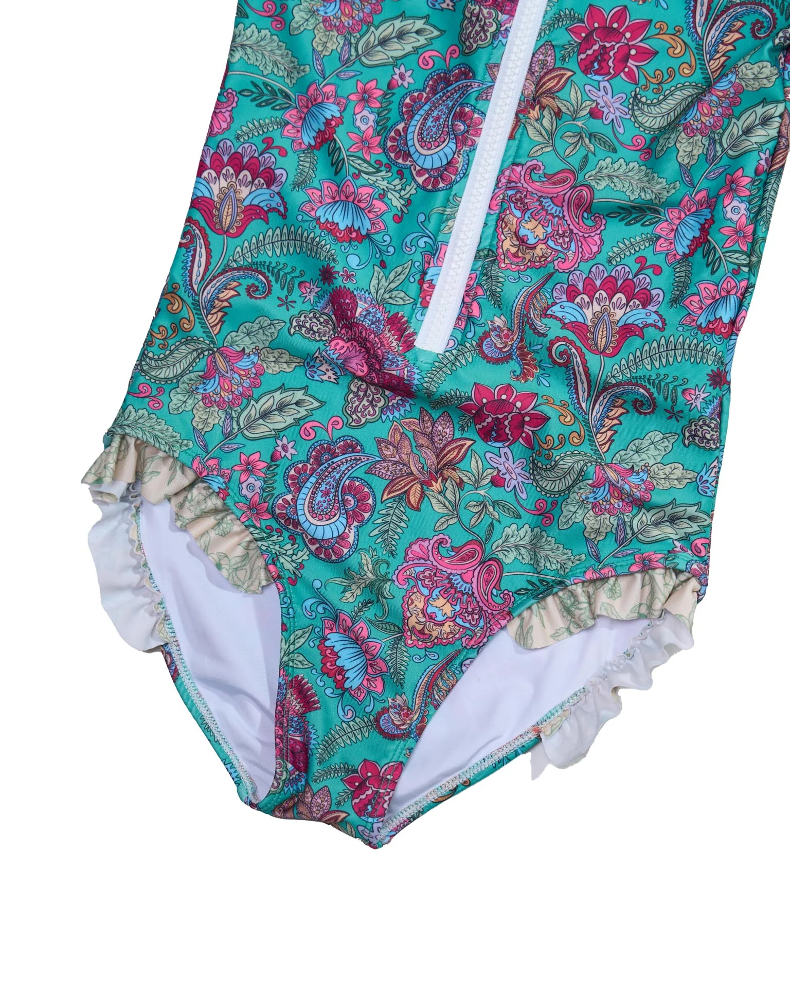 Long Sleeve Zip One Piece Swimsuit - Image 5