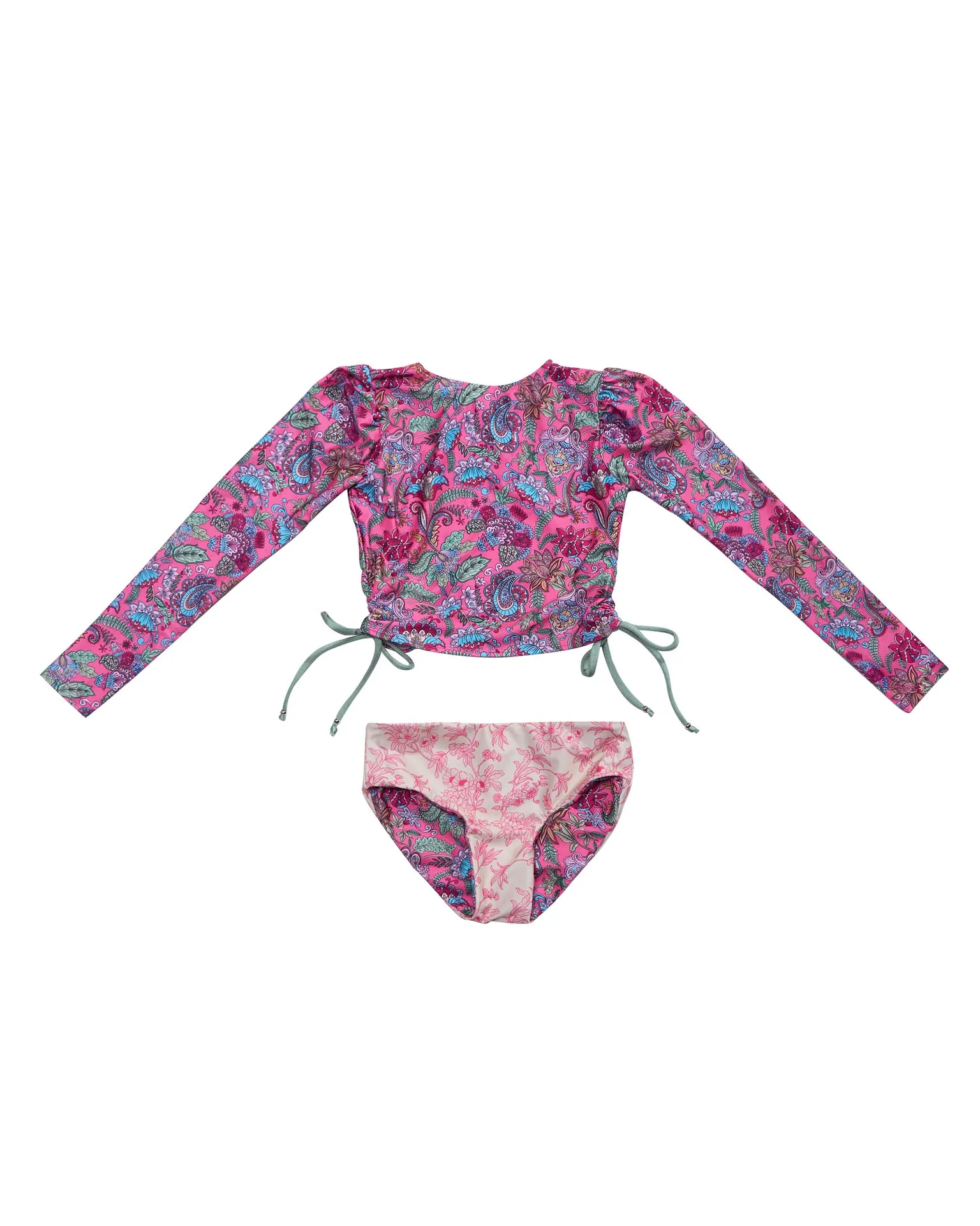 Girls Bikini Set (Side Tie Top & Reversible Bottoms) – Liberty - Image 3
