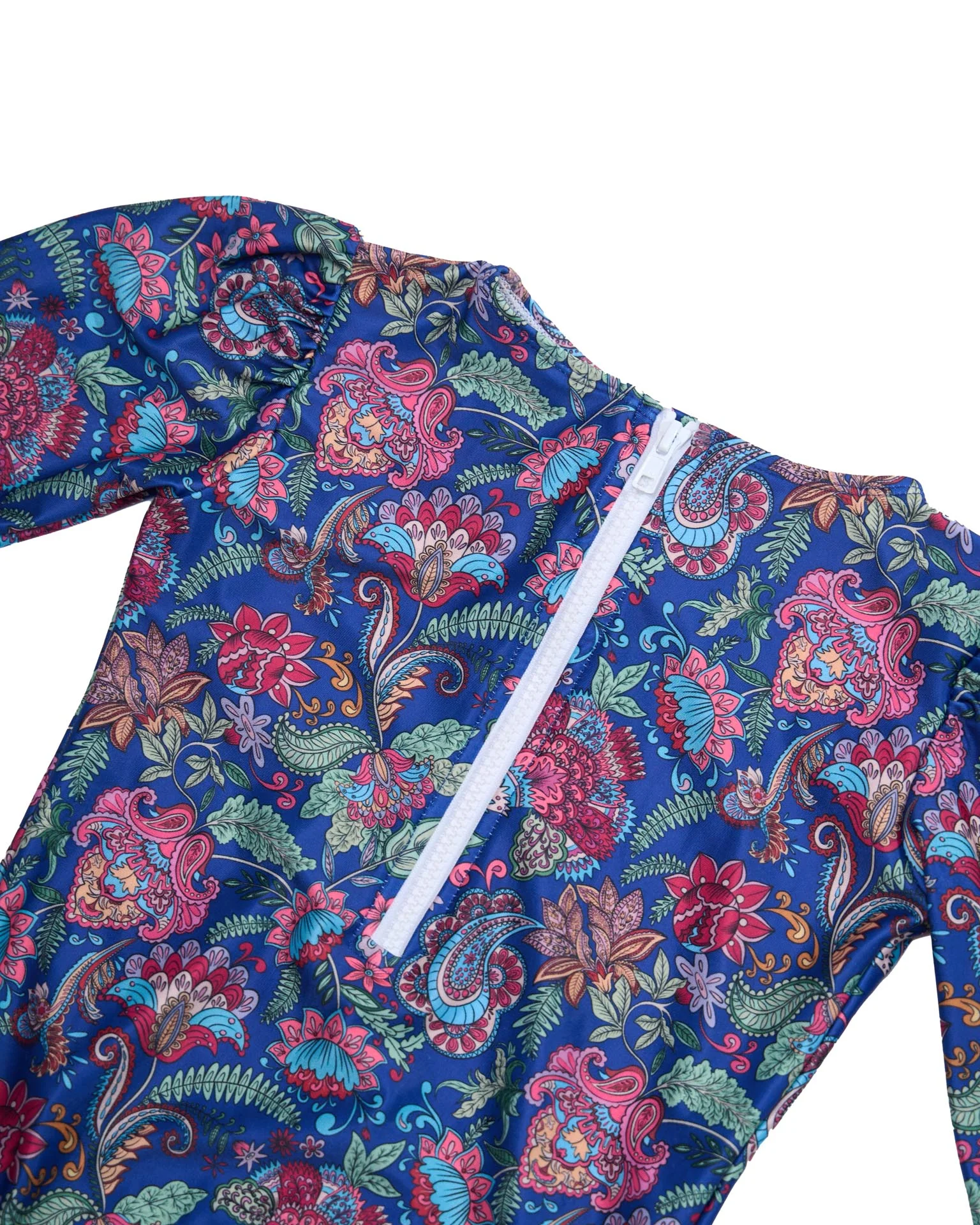 Long Sleeve One Piece Swimsuit with Side Ties - Image 4