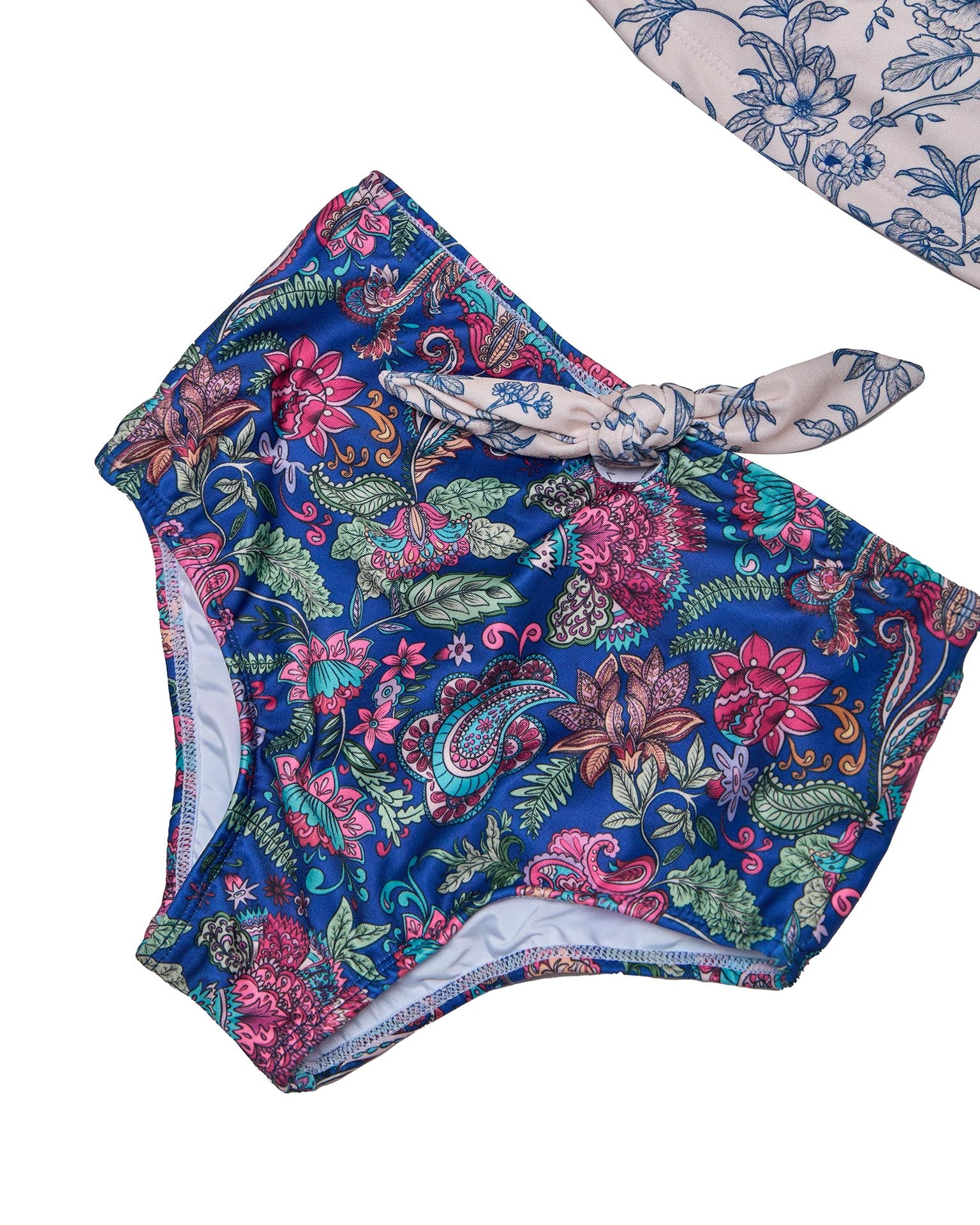 Girls Tankini Set – Ruffle Trim & High-Waisted Bottoms (River) - Image 3